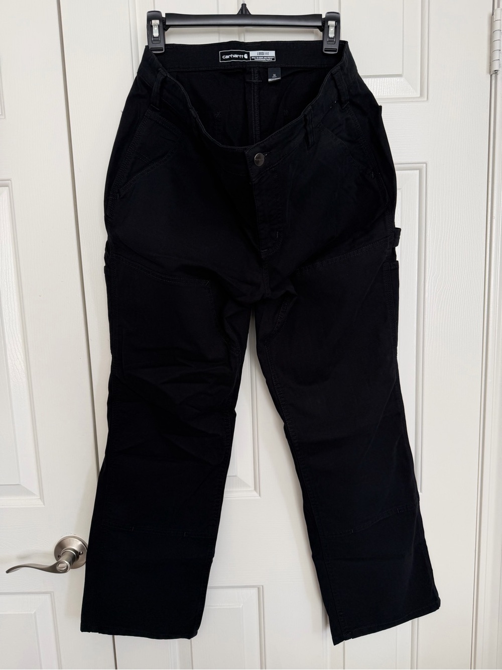 NWT Carhartt Women’s 14 S Rugged Flex Loose Fit Canvas Double-Front Work Pants
